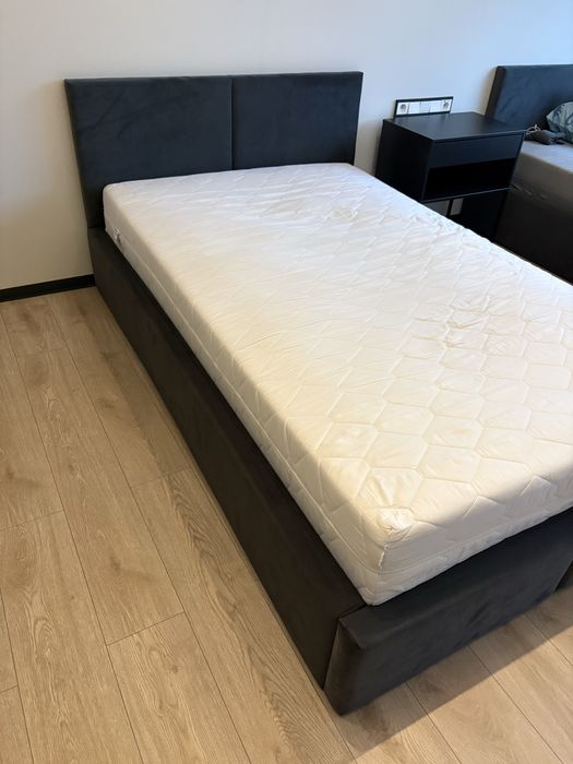 Łóżko 120x200 tapicerowane  AMBER z materacem