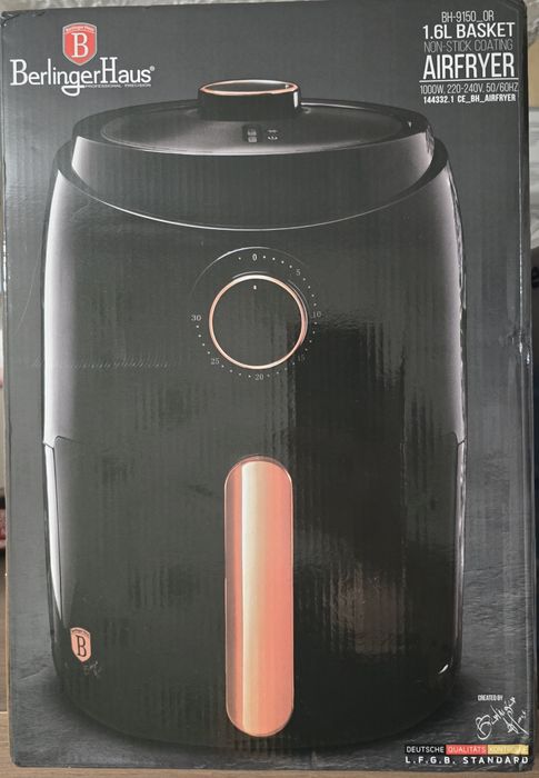 Frytkownica beztłuszczowa BERLINGER HAUS Black Rose Collection BH/9150