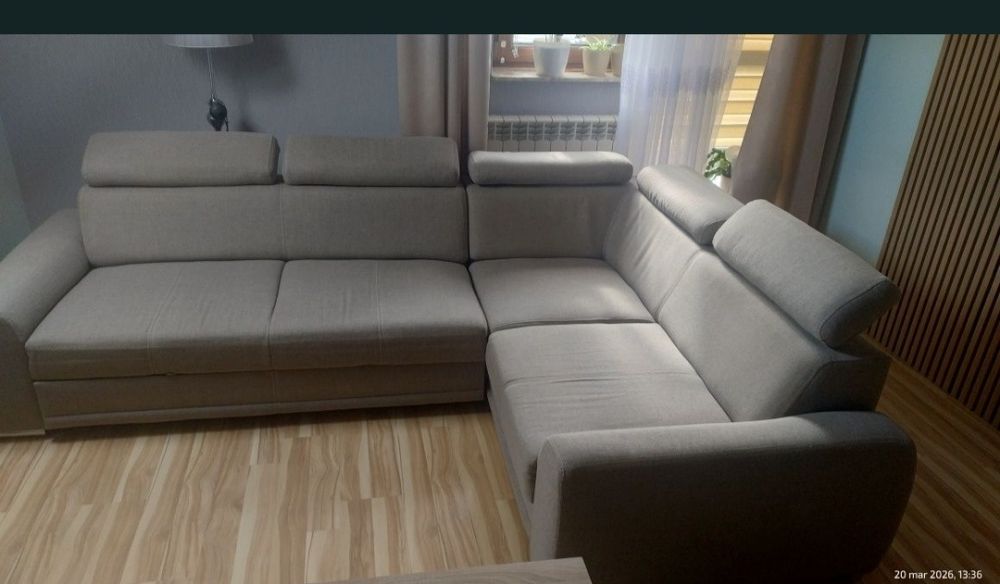 narożnik z funkcją spania łóżko sofa kanapa