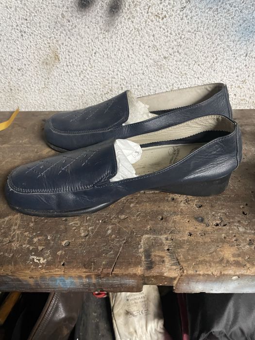 Sapatos senhora de cor azul muito cómodos