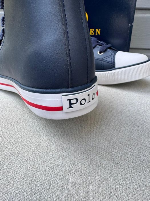 Nowe sneakersy trampki wysokie POLO RALPH LAUREN granatowe 39
