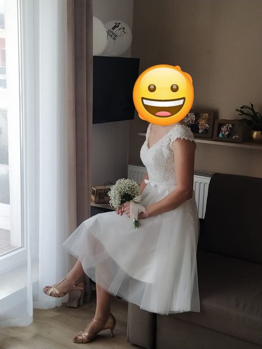 Suknia ślubna krótka