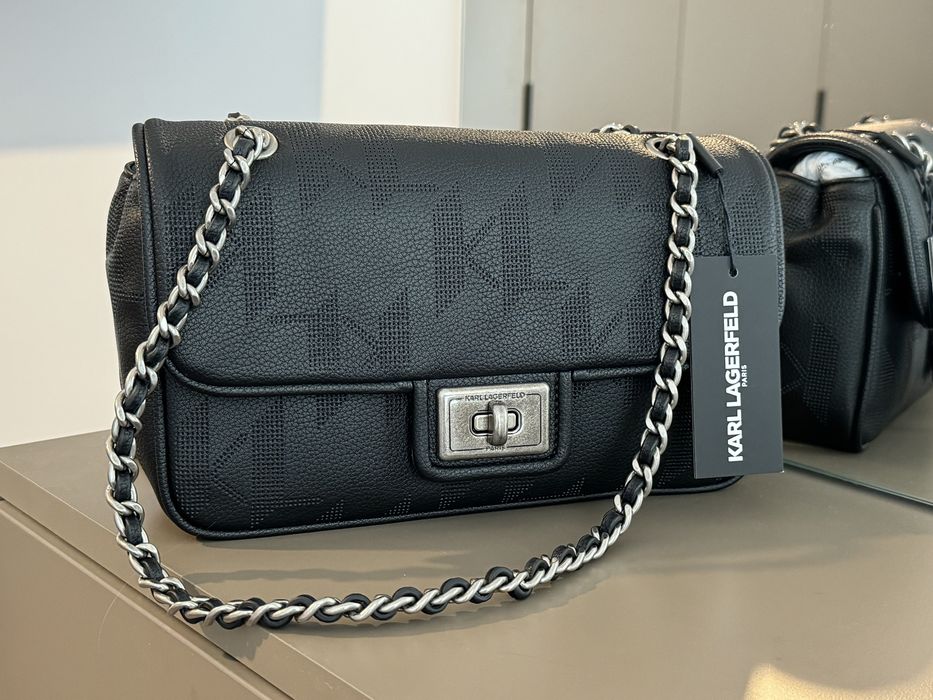 Сумка Karl Legerfeld оригінал оригинал чорна сумочка брендовая