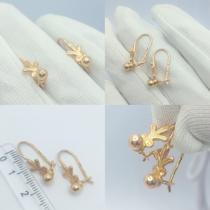 Золотые  сережки 585 2,11г