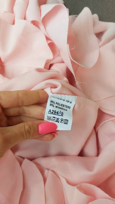 Sukienka mini falbanka włoska elegancka S/M Nowa