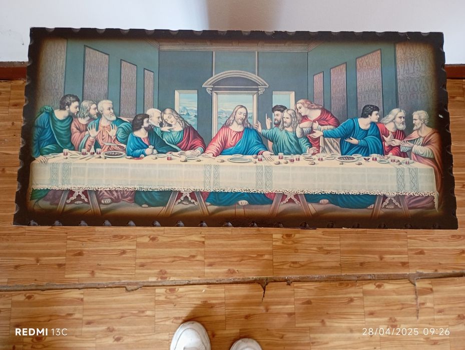 Quadro com imagem da Sagrada família