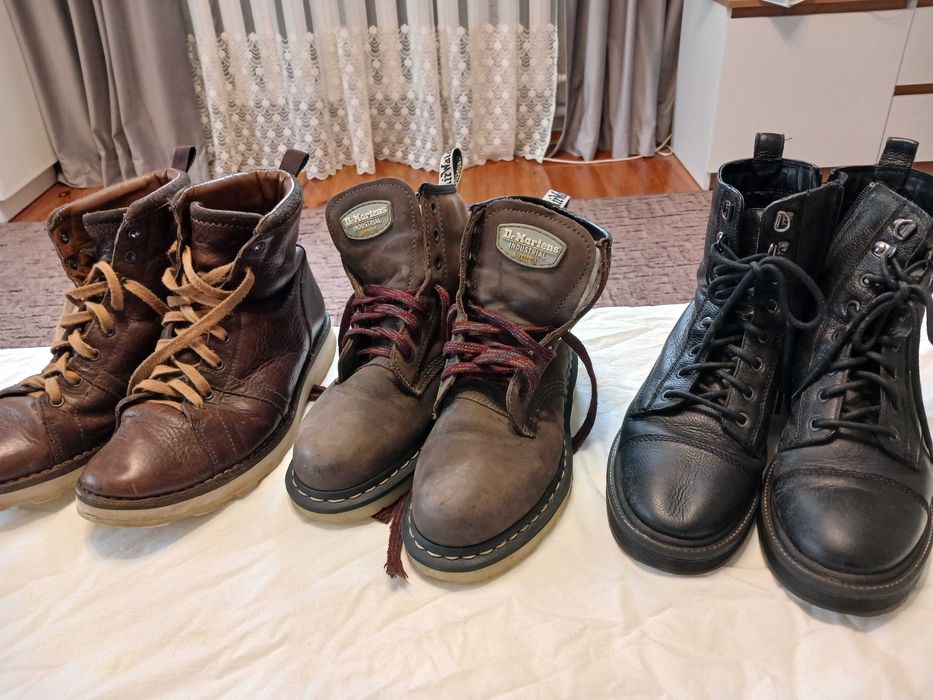 Берци осінні з шкіри, RIVER ISLAND, Clarks, Dr.Martens