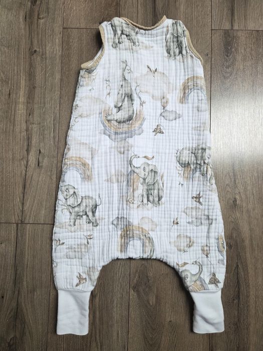 Śpiworek muślinowy 0,5 tog letni z nogawkami