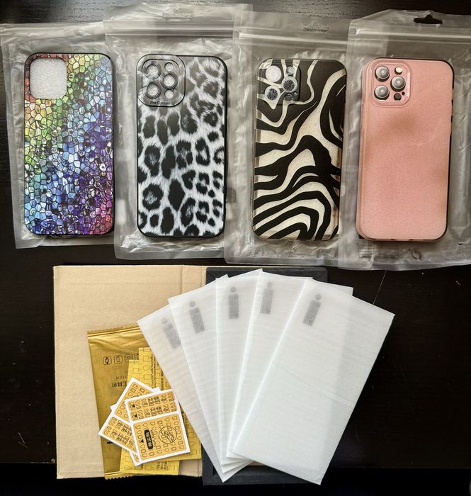 4 capas + 5 películas - Iphone 12 Pro