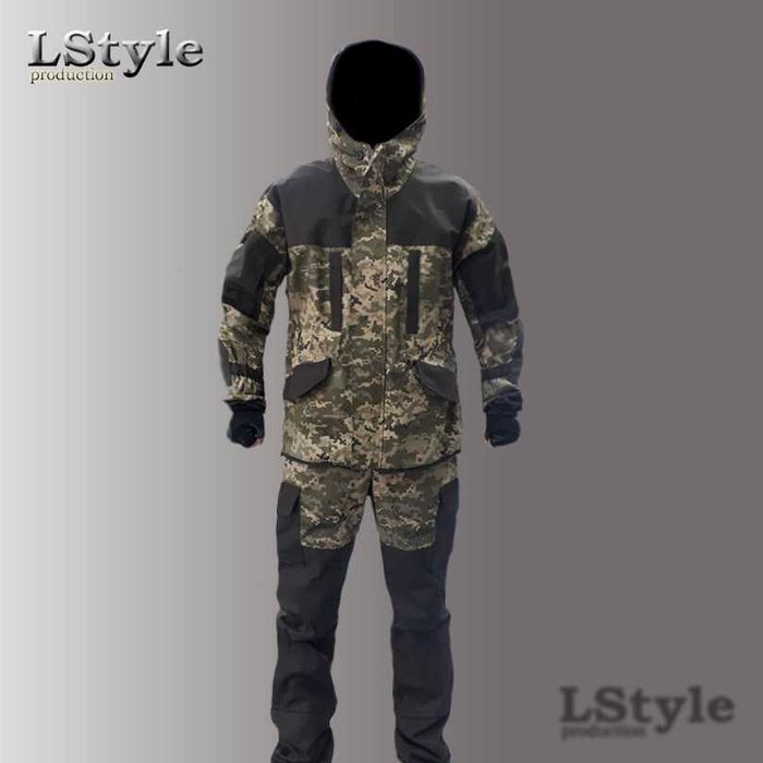 Военный тактический костюм Горка олива, чёрный, камуфляж.