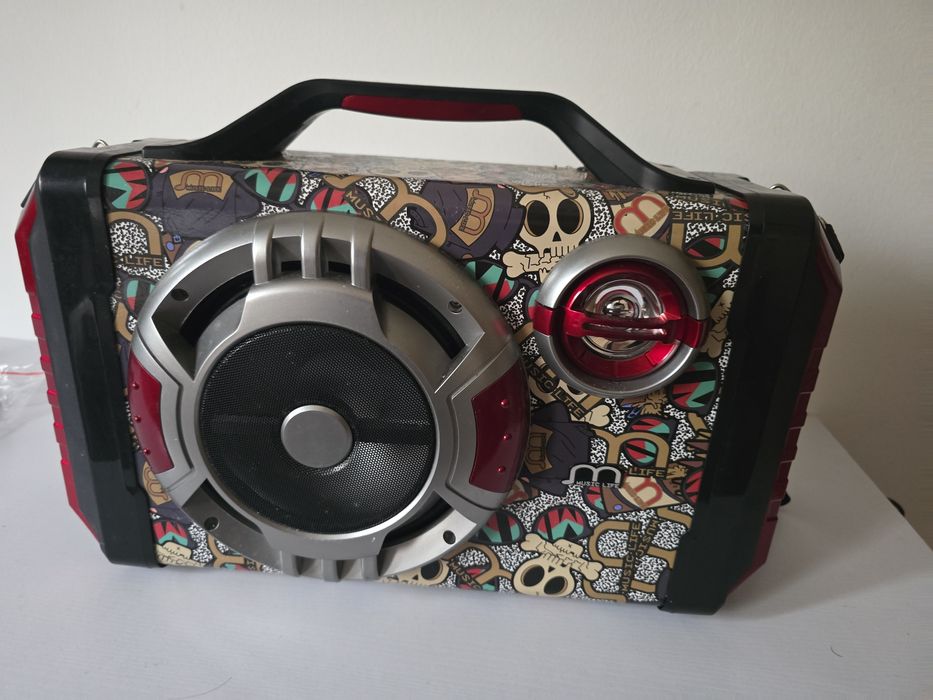 Coluna Portátil Bluetooth Recarregável Music Life AJ-B871