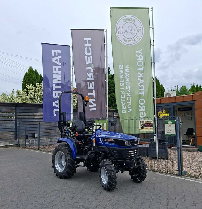 Ciągnik 26 PRO 5 LAT GWARANCJI rewers 9x9 FARMTRAC nie kubota NOWY komunalny (glebogryzarka,kosiarka)