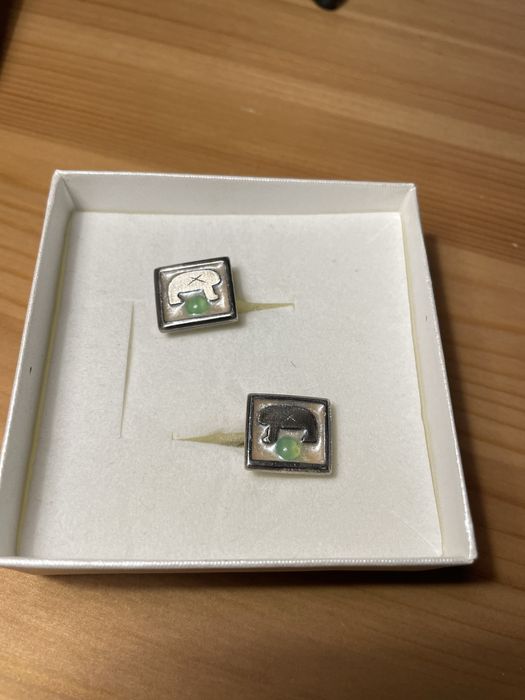 Srebrne spinki do mankietów