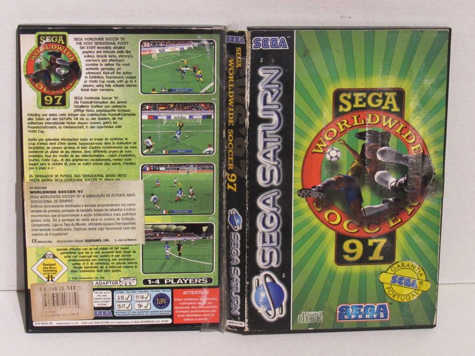 Jogo Sega Saturn Sega Worldwide Soccer 97