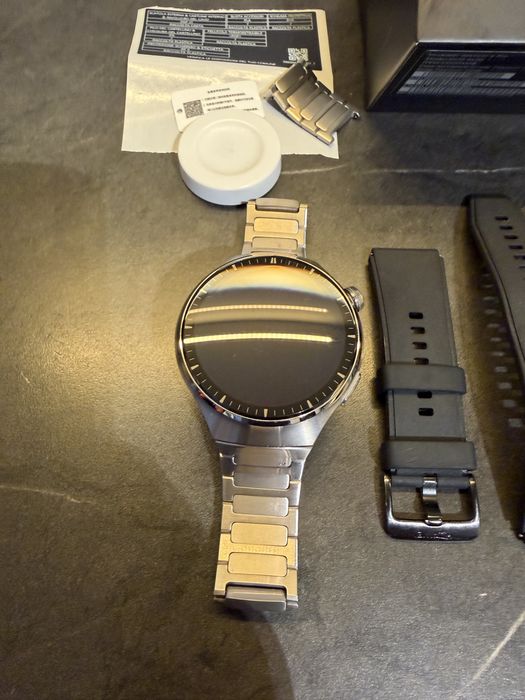 Huawei Watch 4 pro Elite tytanowy + dwa dodatkowe paski
