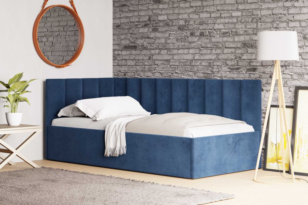 Łóżko tapicerowane Sofa Kanapa pojemnik na pościel stelaż wysyłka!