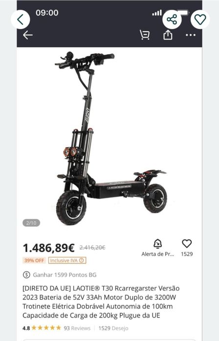 Trotineta Laotia T30 dual motor