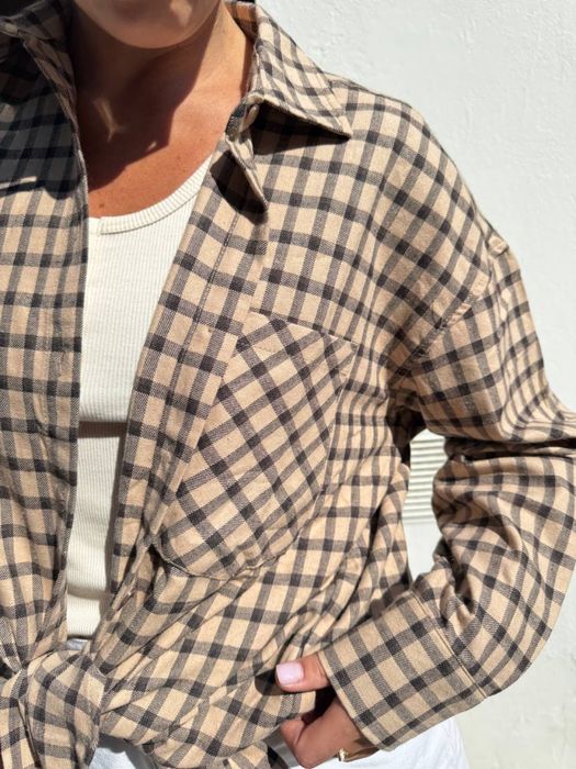 Cорочка oversize Турецька фланель 42-46/ 48-52