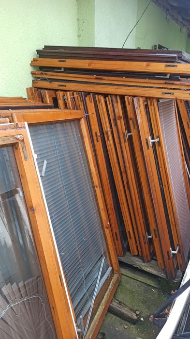 Okna drewniane okno drzwi