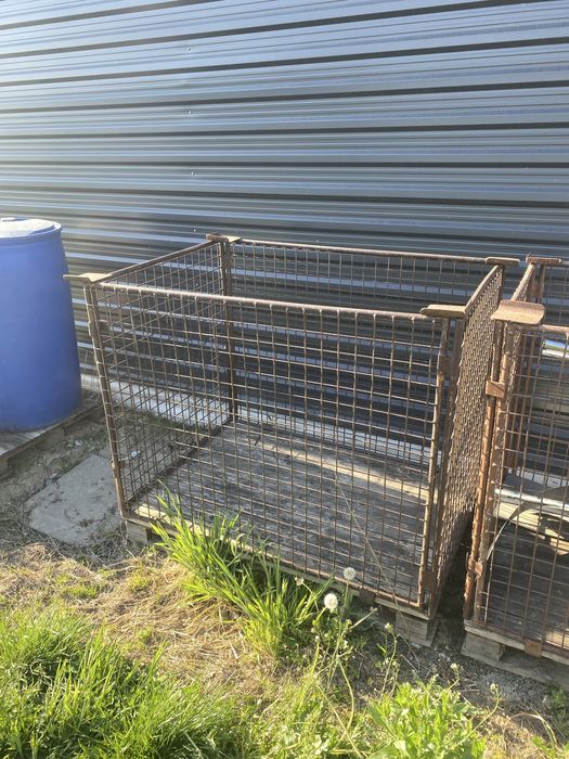 Gitter box skrzynio paleta metalowa skrzynia na palete euro