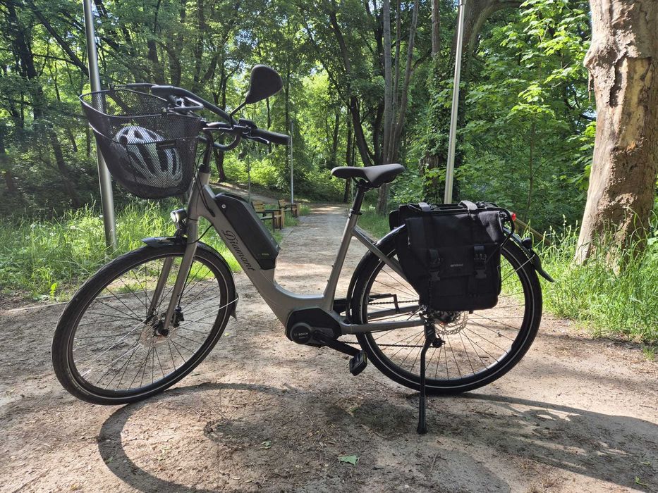 Rower elektryczny 2018 rok damka damski kosz torby rama L DIAMANT