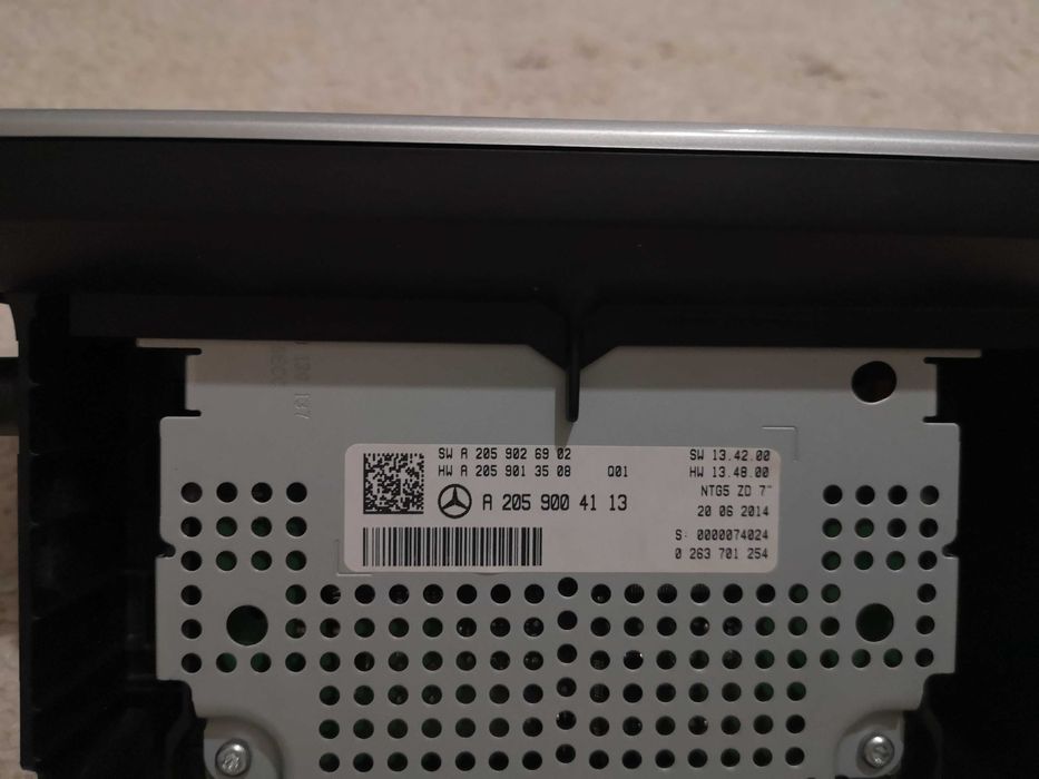 Display Ecrã Original Mercedes-Benz Classe C W205 7''