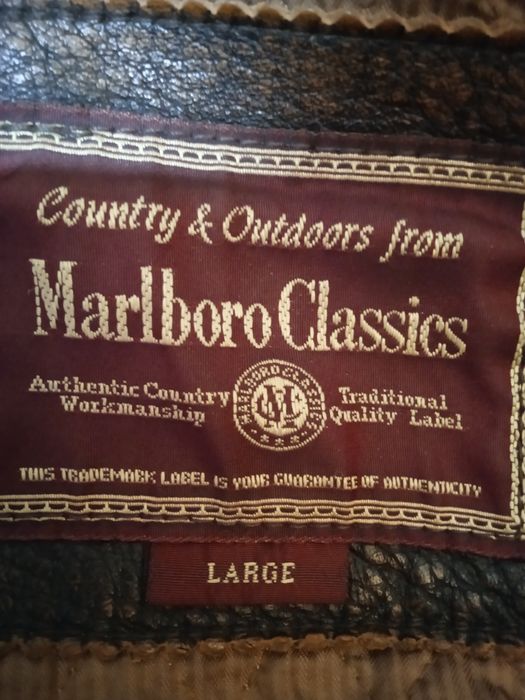 Casaco em pele Marlboro classic