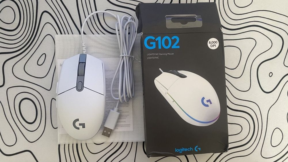 Игровая мышь Logitech G102 Lightsync (White)