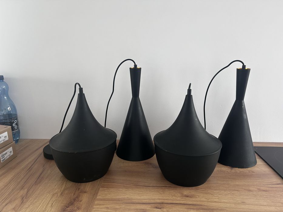 Lampa sufitowa 4szt czarna