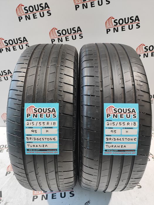 2 pneus semi novos 215-55R18 Bridgestone - Oferta dos Portes