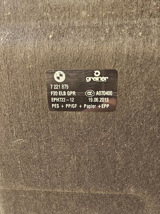 Resguardo Chapeleira BMW F20