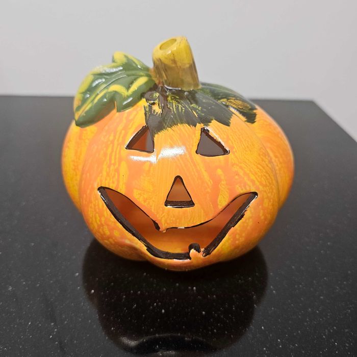 Suporte para Vela em forma de Abóbora