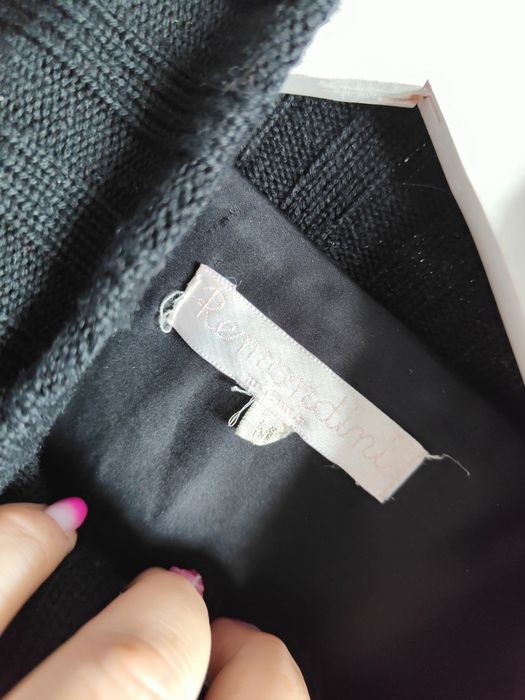 Remondini milano sweter+futro z królika r.M