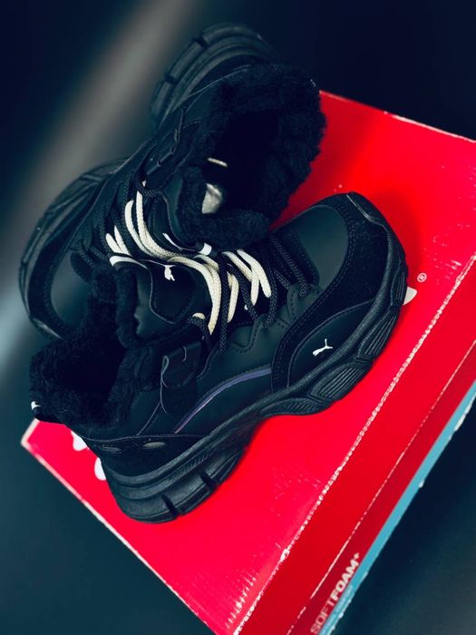 Женские кросовки puма чорні зимние кросівки чоловічі пума зимові