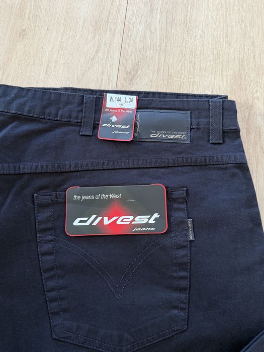 144-146 cm Divest Jeans Nowe spodnie bardzo duze nadwymiar czarne