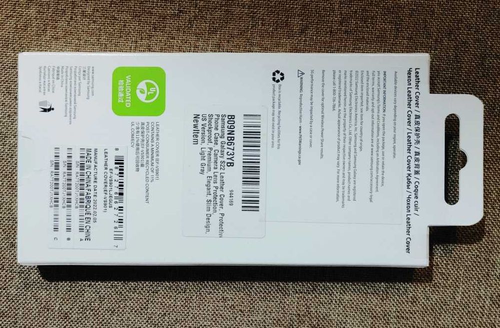 Ориг. чохол Samsung S22 (S901) Smart Clear View Cover