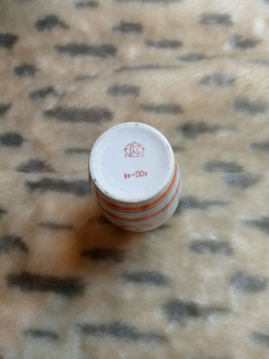 Ваза агит фарфор. СССР. 60-е. Коростень