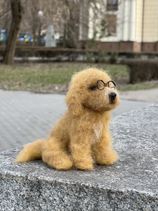 Той пудель , Лабрадудль ! Пудель ! Собака сувенир ! Валяние из шерсти