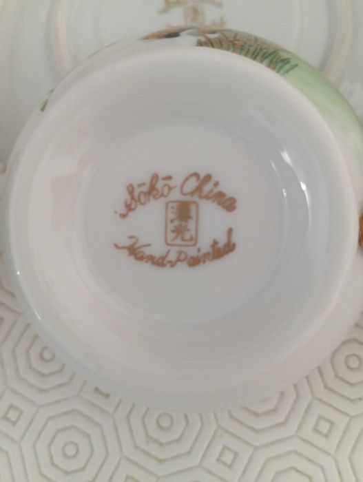Japanese Soko China Hand Painted Dinner Set and Tea/Coffee service Set, 124pc 1960s