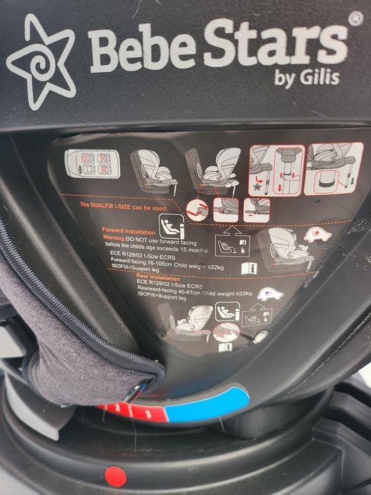 Cadeira auto Bebe Stars isofix rotativa