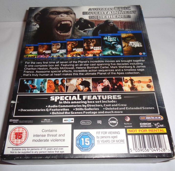 Planeta Małp - Kolekcja 7 filmów /Blu ray/