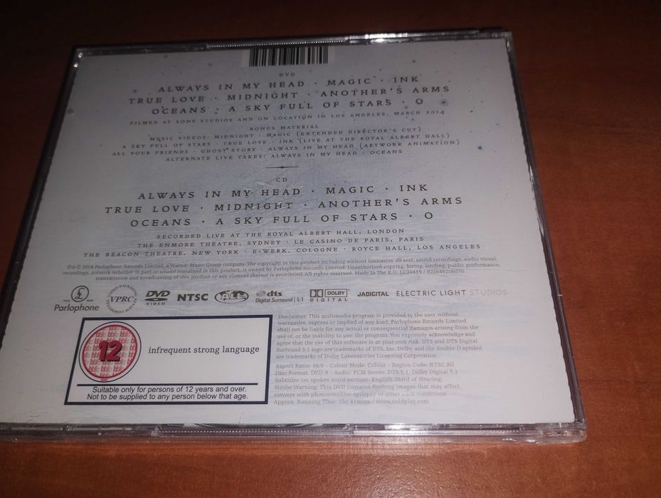 Cold Play Live 2014 CD + DVD na prezent
