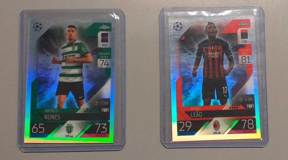 Set 10 cartas Match Attax 22/23 Chrome Preview (Edição Cromada)