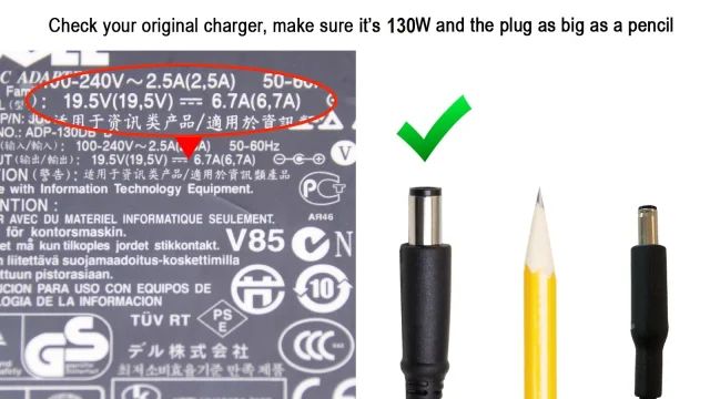 Carregador Dell 130W 6.7A Pino Grosso NSW25137