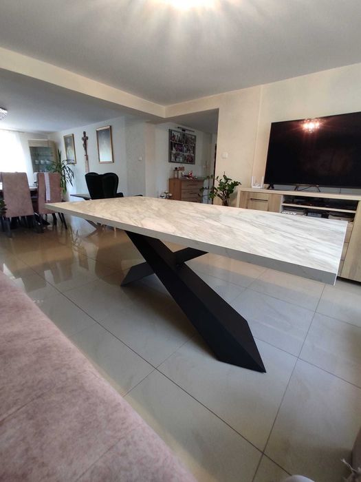 Stół industrialny imitacja kamienia