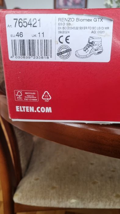 Buty robocze 45 46 elten atlas gtx