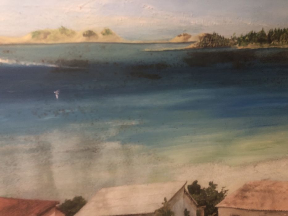 Oleo sobre madeira assindo