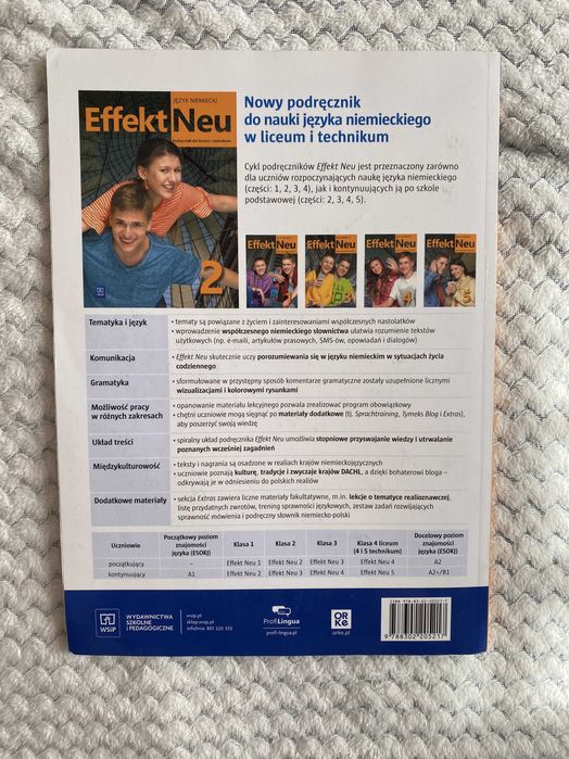Język niemiecki EffektNeu 2 podręcznik liceum technikum