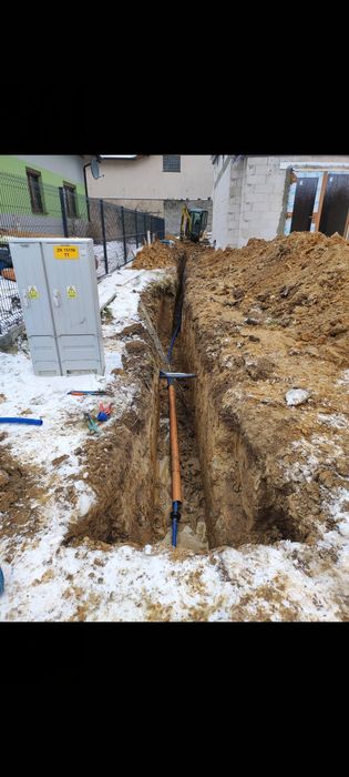 Usługi minikoparką, przyłącza, wykopy, minikoparka