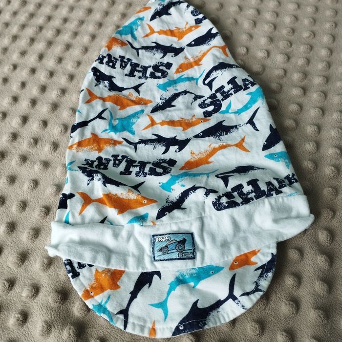 Czapka chustka na gumkę z daszkiem